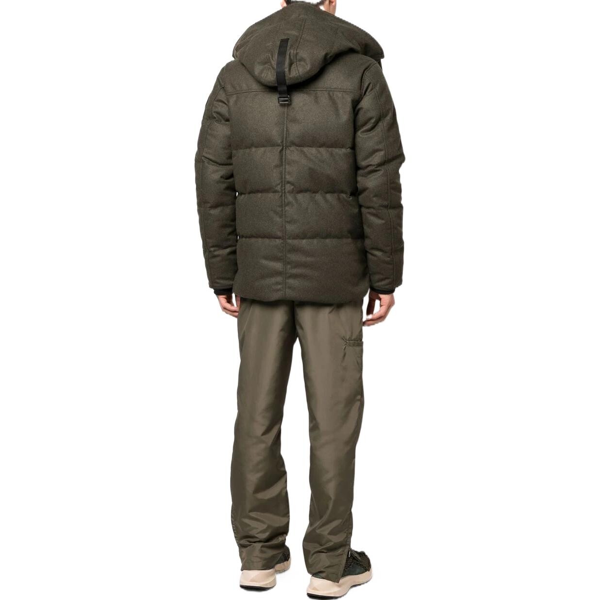 Пальто-пуховик с капюшоном Macmillan Canada Goose, оливково-зеленый — фото 3