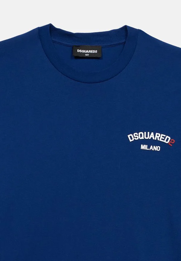 Свободная базовая футболка унисекс Dsquared2, Mazarine Blue — фото 4