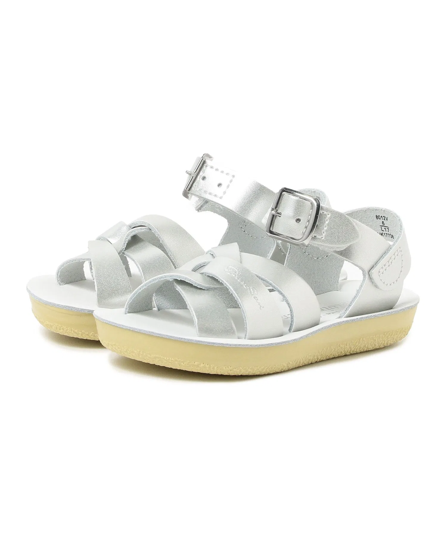 Детские сандалии из натуральной кожи SALT WATER SANDALS Swimmer серебряные