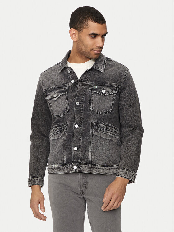 

Джинсовая куртка regular fit Tommy Jeans, серый