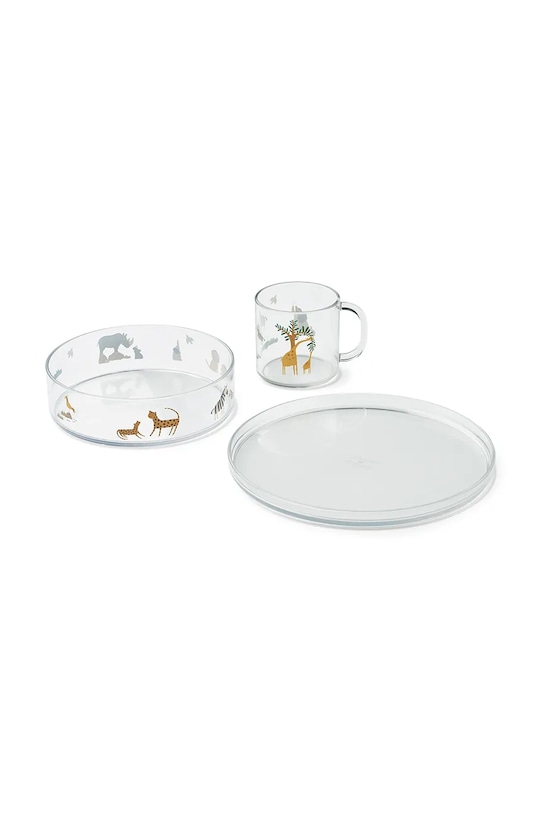 

Детский обеденный набор Siva Printed Tritan Tableware Set Liewood, синий
