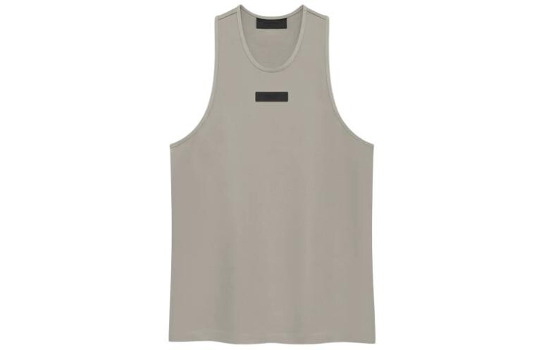 

Хлопковая майка с аппликацией логотипа Fear Of God Essentials, цвет Seal