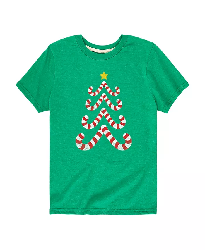 

Футболка с принтом "Candy Cane Tree" для мальчиков старшего возраста Hybrid, зеленый