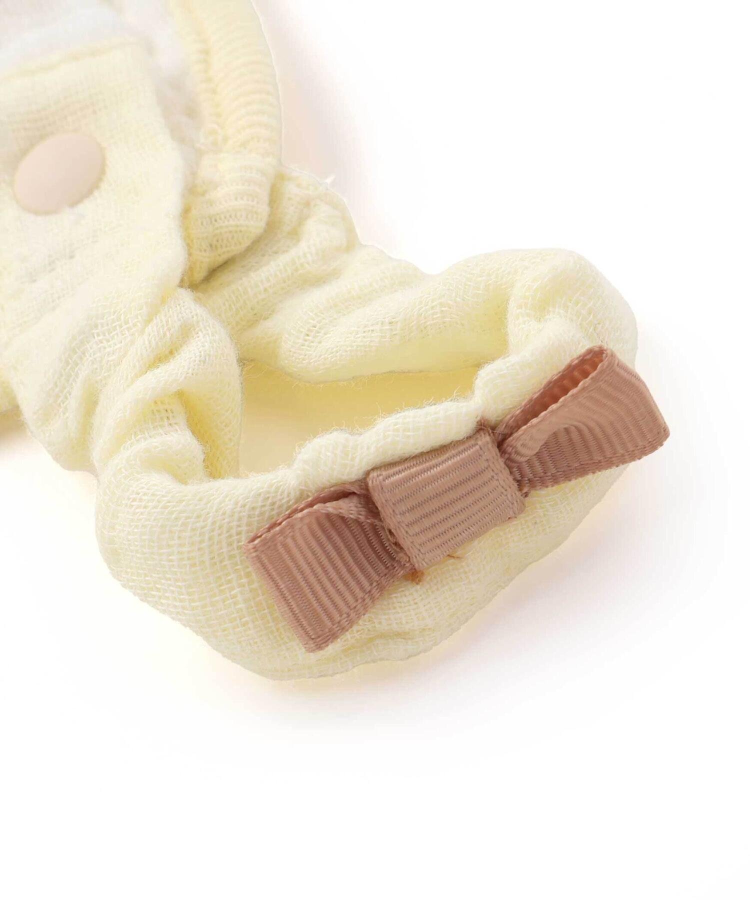 Нагрудник-платок из марли с узором для младенцев SLAP SLIP BABY, White — фото 2