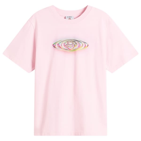 

Классическая футболка с логотипом Glass Casablanca, розовый