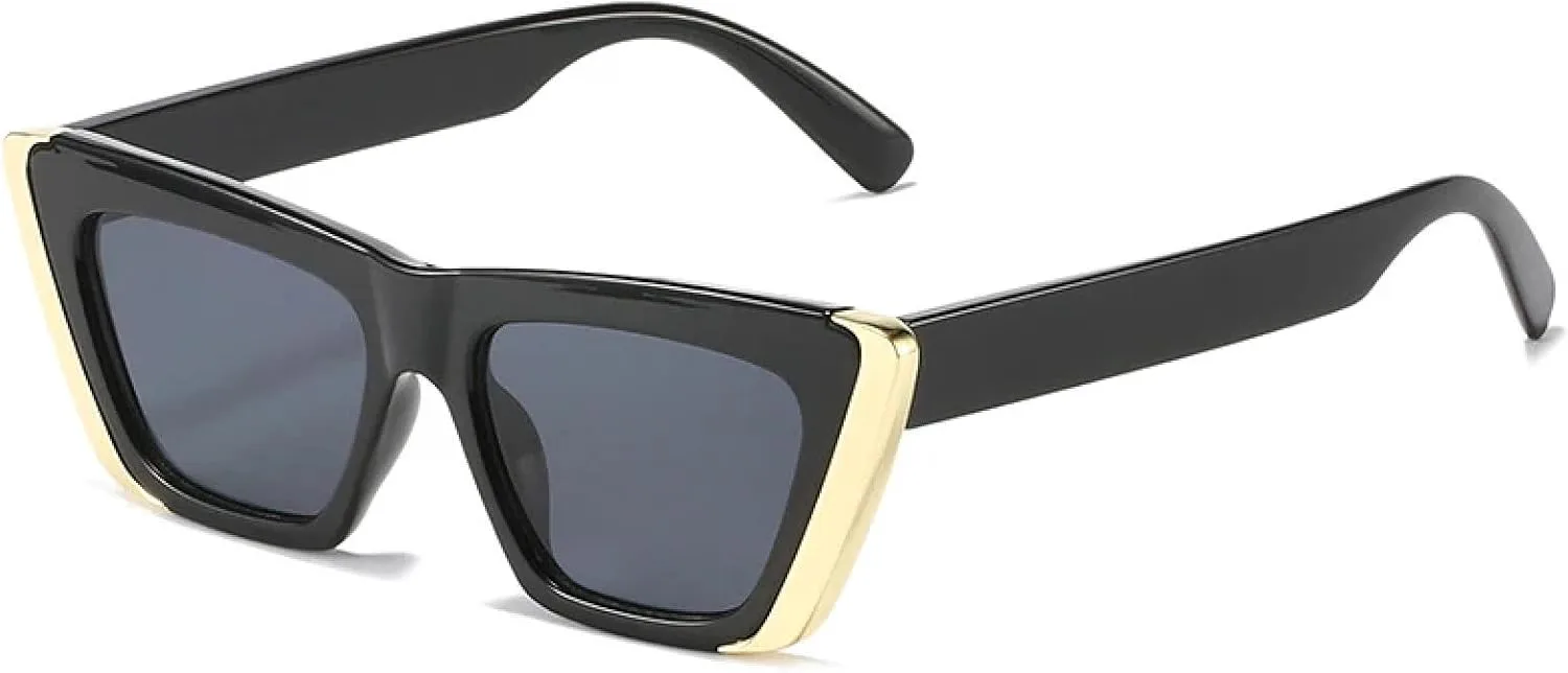 

Модные солнцезащитные очки для женщин, градиентные солнцезащитные очки UV400, ретро-очки для мужчин, контрастные солнцезащитные очки TOIPASTN, Black Grey