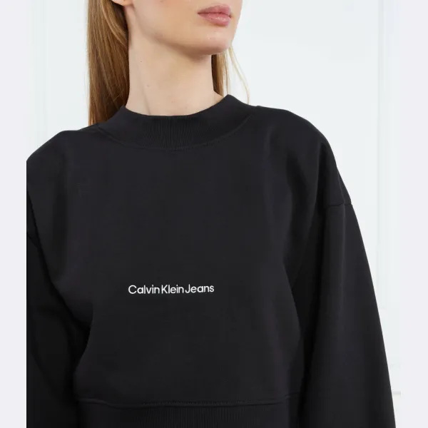 Укороченная толстовка Institution Calvin Klein, черный — фото 4