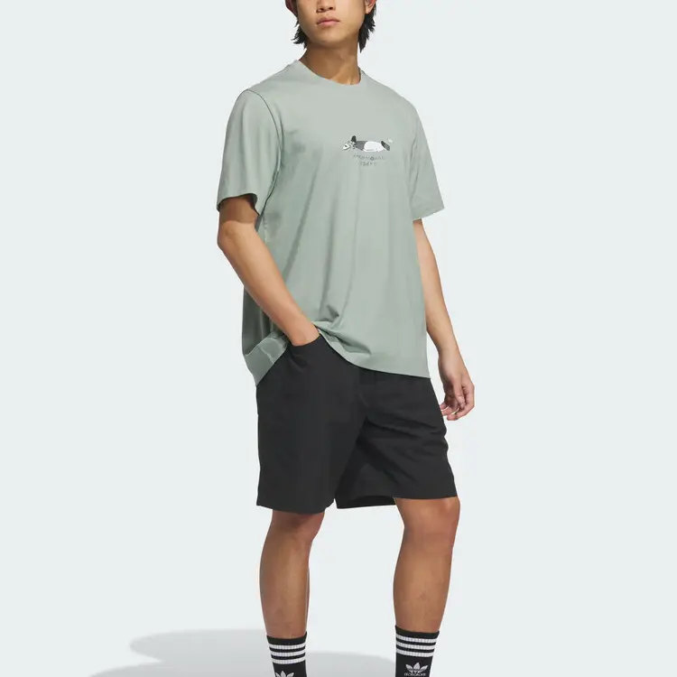 Футболка SS25 мужская Adidas Originals, светло-зеленый — фото 3