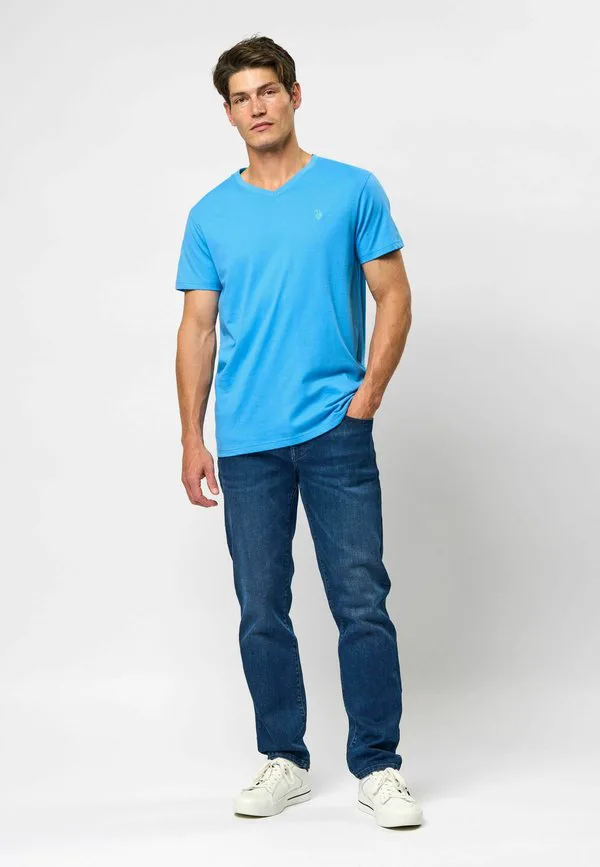 Базовая футболка umcem U.S. Polo Assn., Azure Blue — фото 2