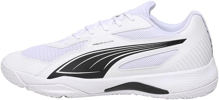 Кроссовки PUMA Unisex Solarflash III для зала, белый/черный — фото 2