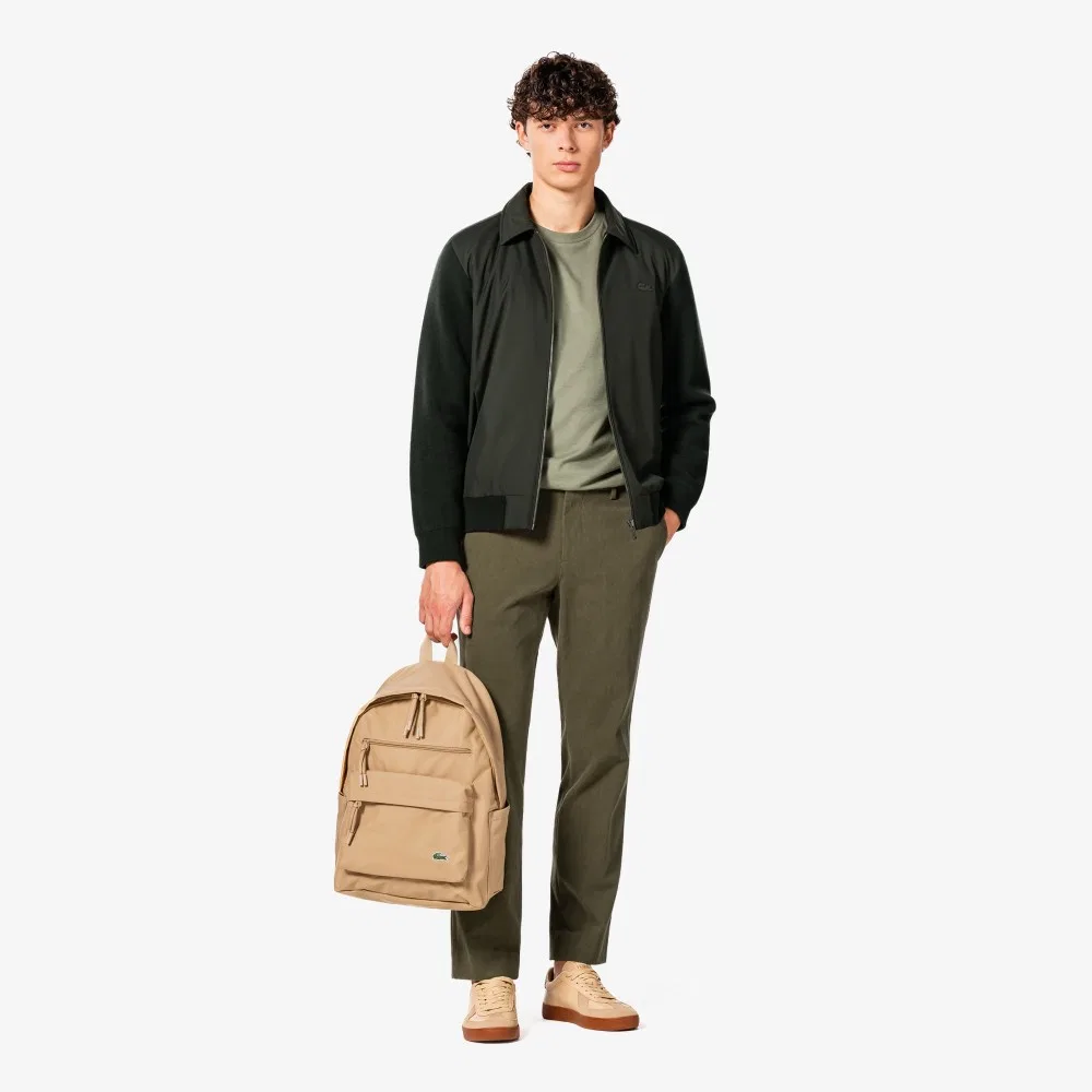 Мужской лёгкий гибридный жакет тёмно-хаки от Lacoste — фото 4