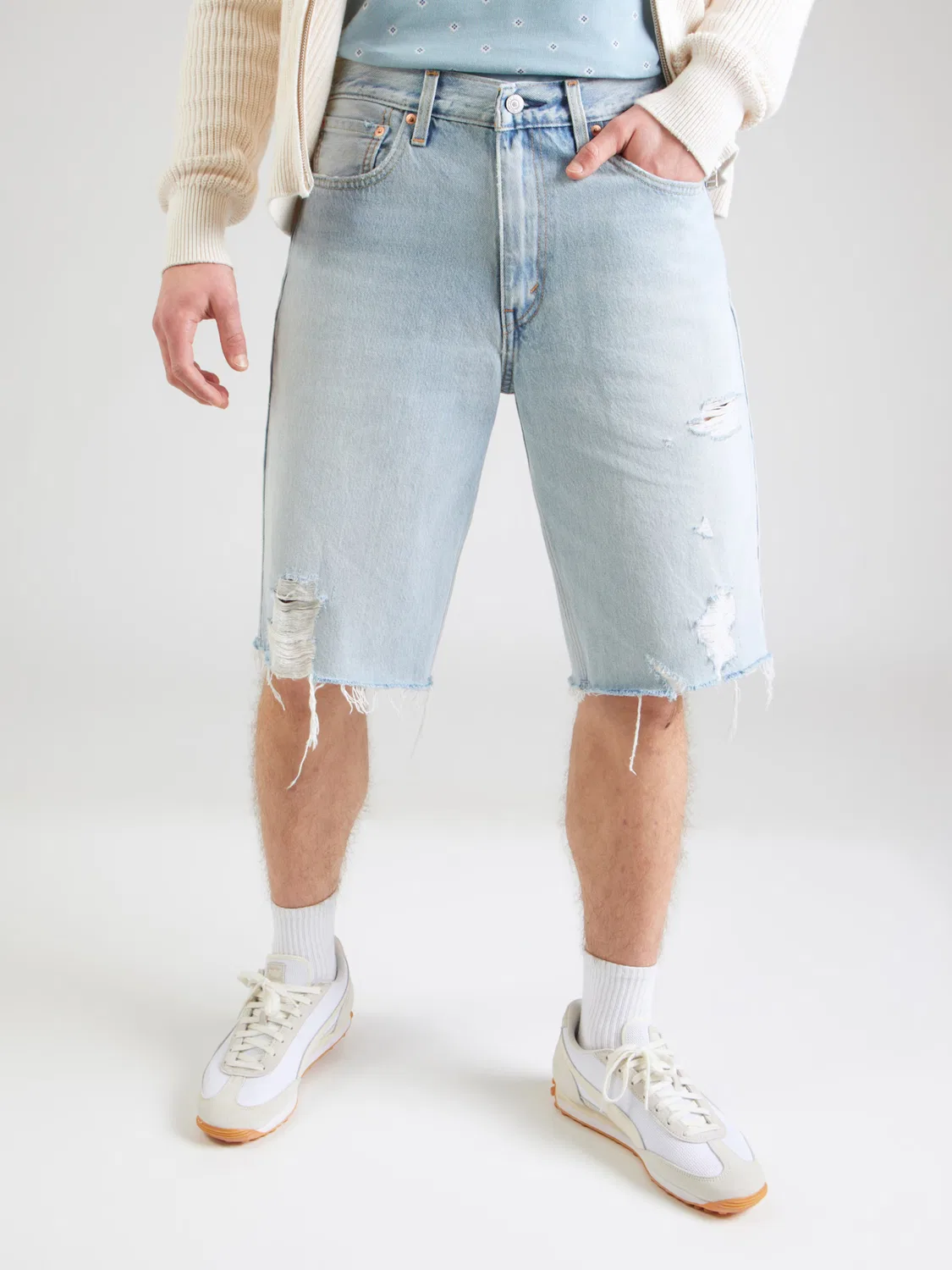 Джинсы свободного кроя '469 Свободные шорты' Levi'S , Light Blue — фото 3