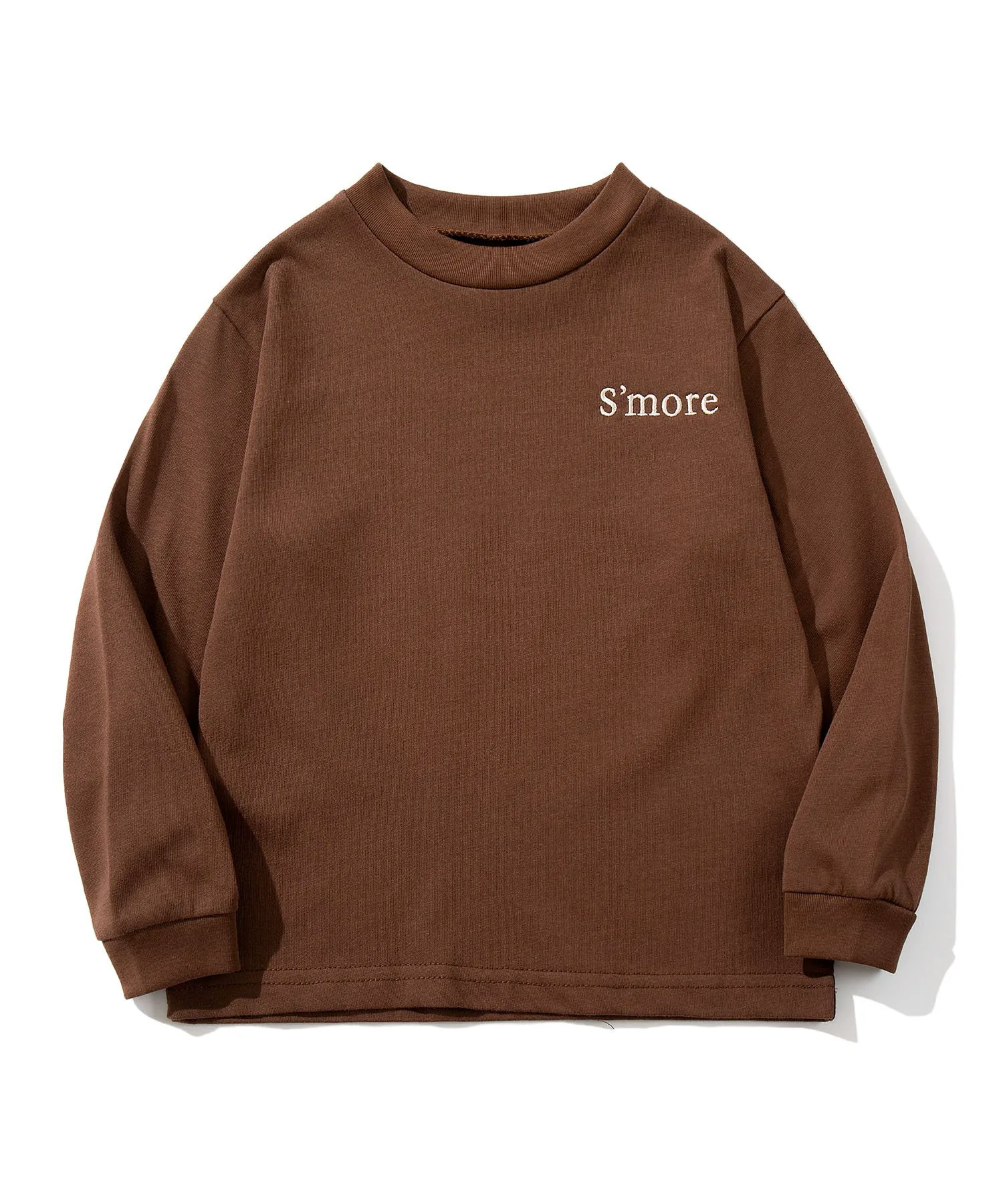 Детская футболка с длинными рукавами S'more/Just Go Out S'More, brown — фото 4