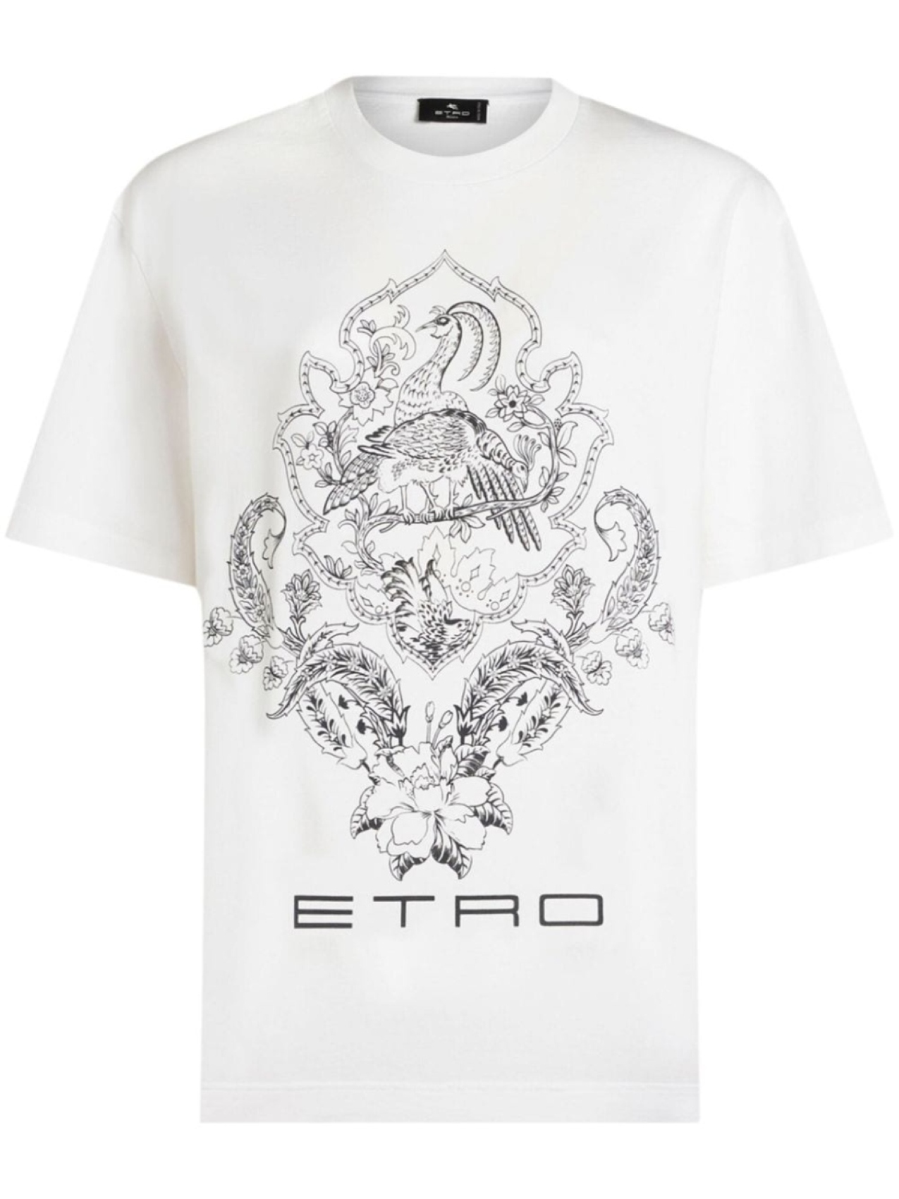 

ETRO футболка из хлопка с графическим принтом, белый