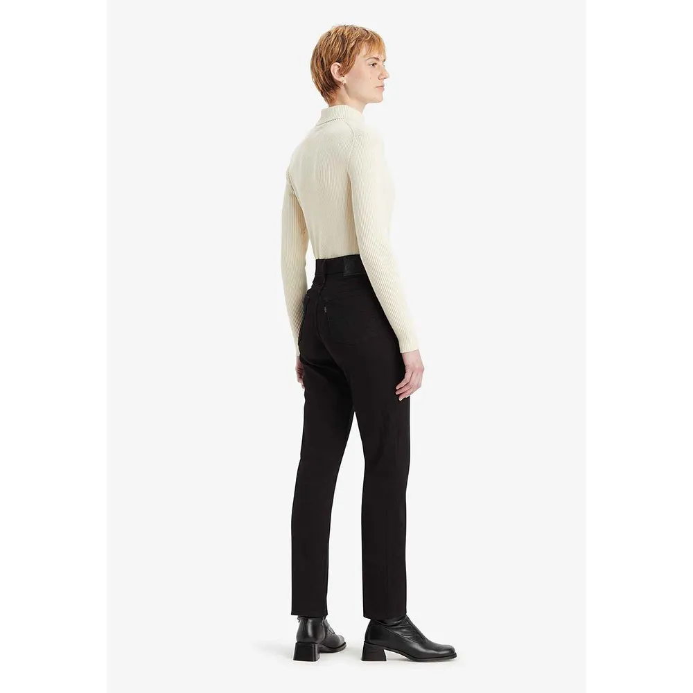 Джинсы Levi's 724 Straight high waist, черный — фото 2