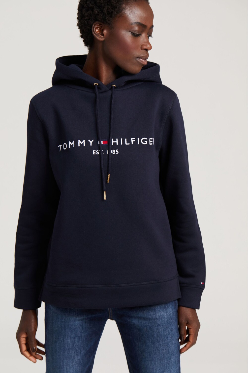 

Толстовка Heritage белого цвета с логотипом Tommy Hilfiger, синий