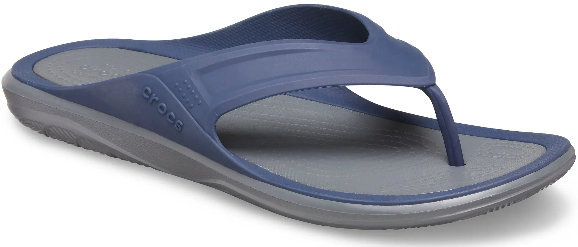 

Шлепанцы Crocs "Swiftwater Wave Flip", летняя обувь, горки для бассейна, тапочки, со стойкой для носка, синий