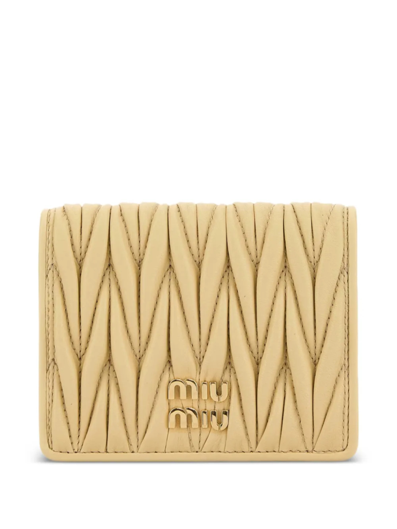 

Miu Miu маленький стеганый кошелек, нейтральный