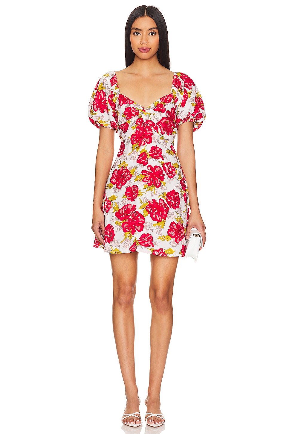 

X revolve мини-платье элисса Faithfull The Brand, красный