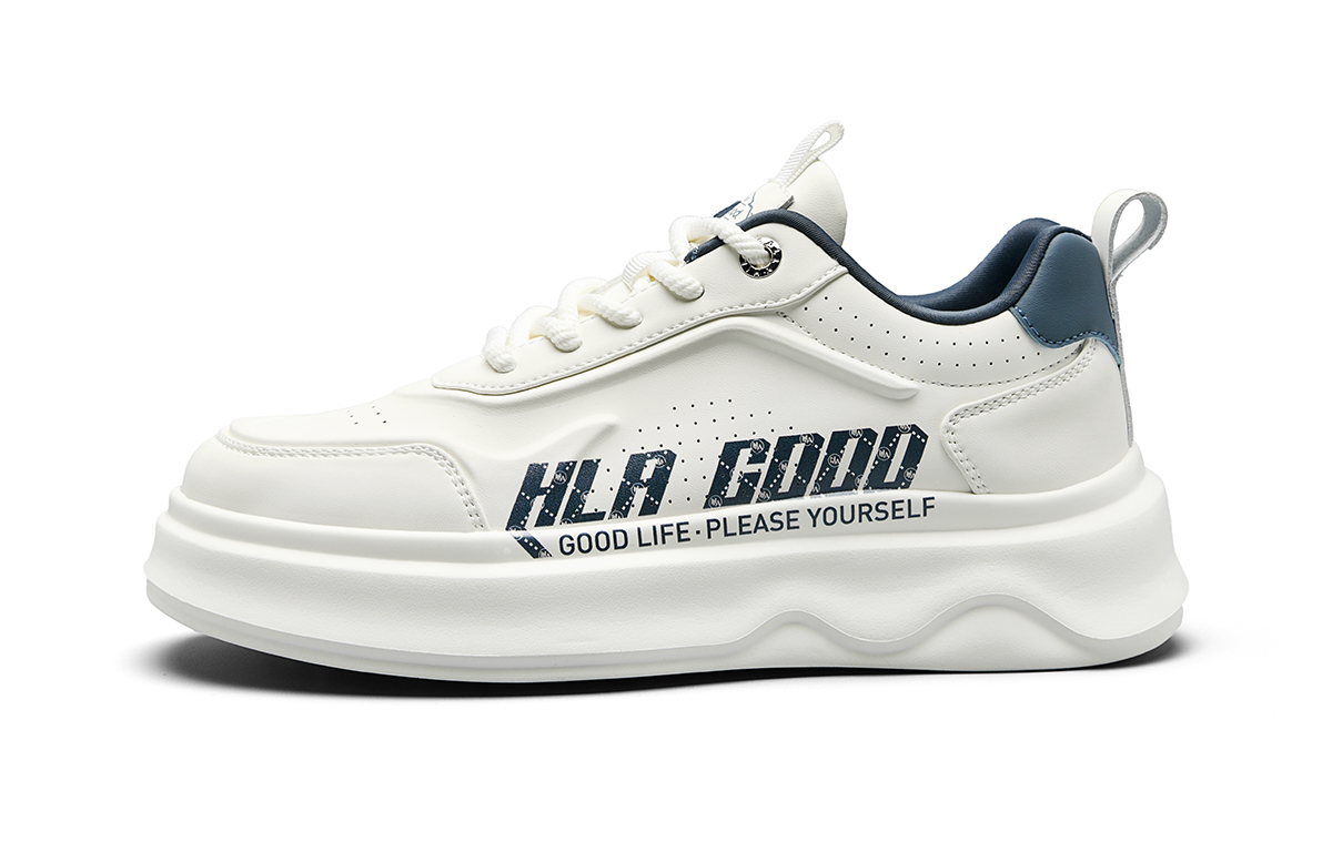

HLA Мужские низкие скейтбордские кроссовки бело-синие, цвет White Blue