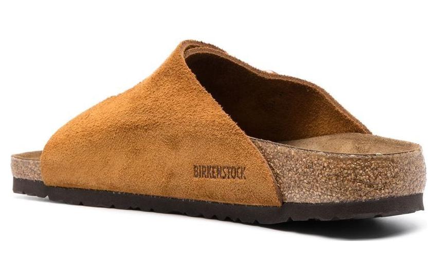 Тапочки (WMNS) Birkenstock Zrich Suede Leather Narrow Fit 'Mink' 1023891, коричневый — фото 3