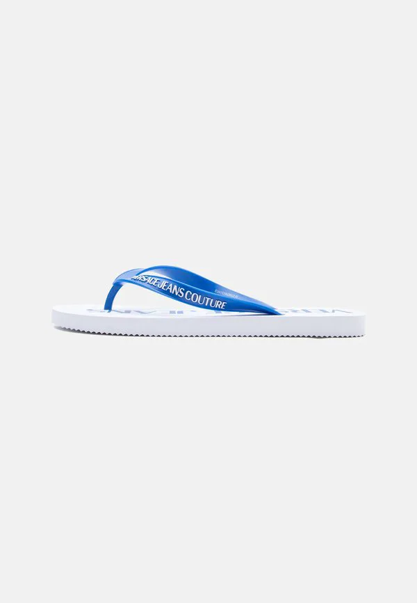 Сандалии fondo с т-образным ремешком Versace Jeans Couture, White/Sea