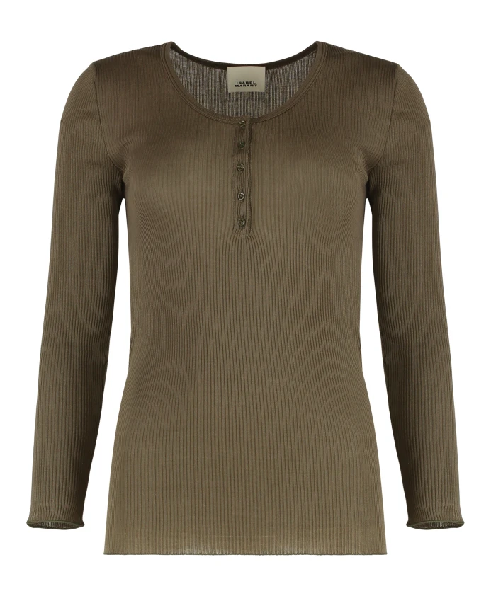 

Ламиловая футболка с длинными рукавами Marant Ãtoile, зеленый