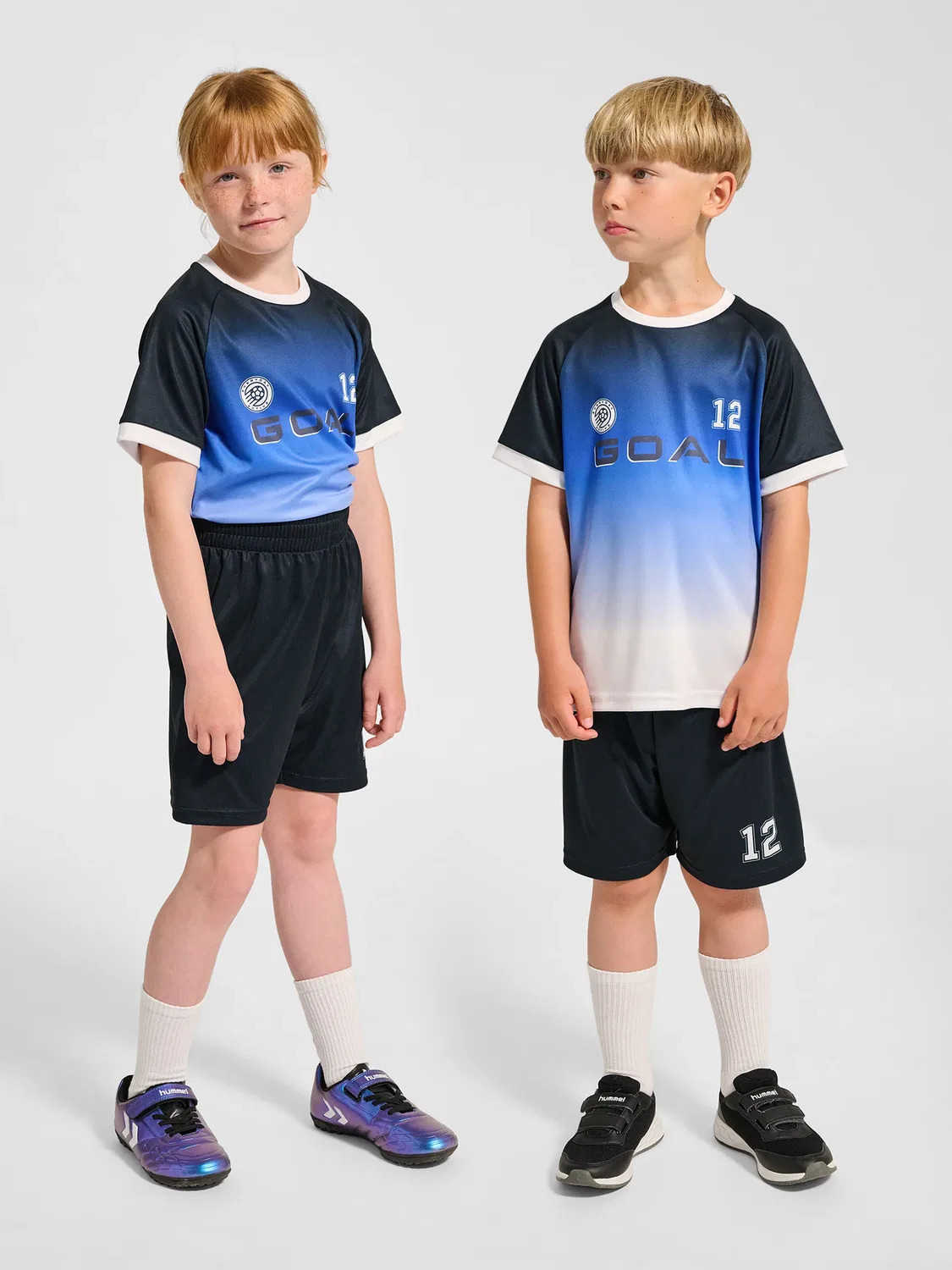 Спортивный костюм для детей, Hummel, черный/белый