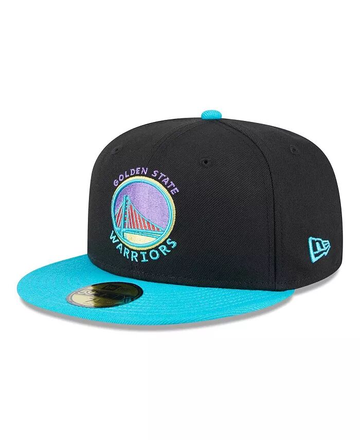 

Мужская черная, бирюзовая бейсболка Golden State Warriors Arcade Scheme 59FIFTY Fitted Hat New Era