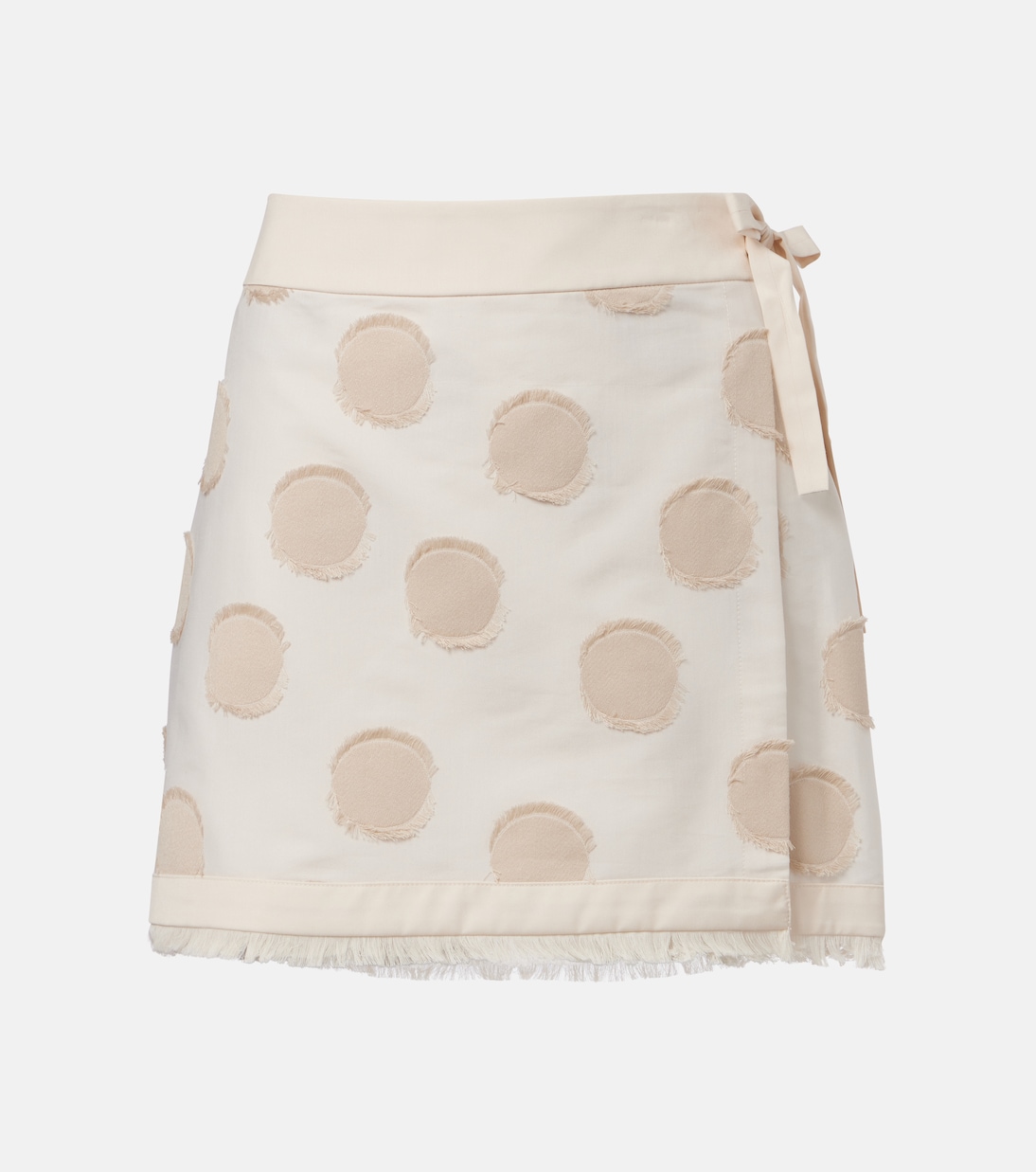

Юбка-саронг Bethany в горошек Simkhai, BEIGE WHT