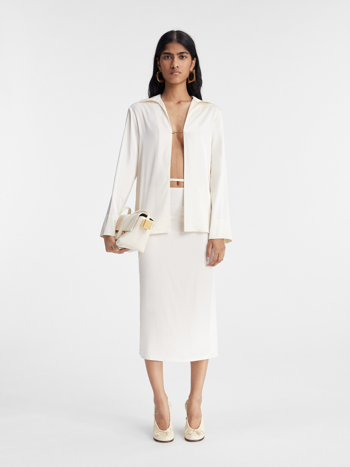 

Футболка с открытым логотипом JACQUEMUS The Notte shirt, белый