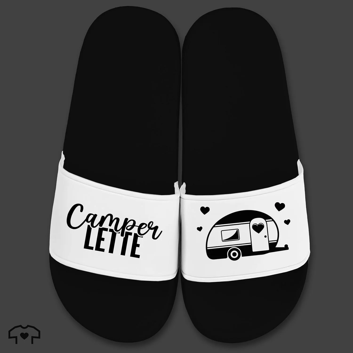 Шлепанцы для кемпинга и отдыха Geschenk Mit Namen Personalisiert By Shirtracer, белый/черный — фото 3