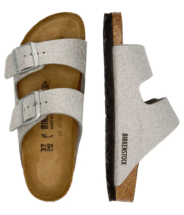 Тапочки Arizona Syn Narrow fit Birkenstock, серый — фото 3