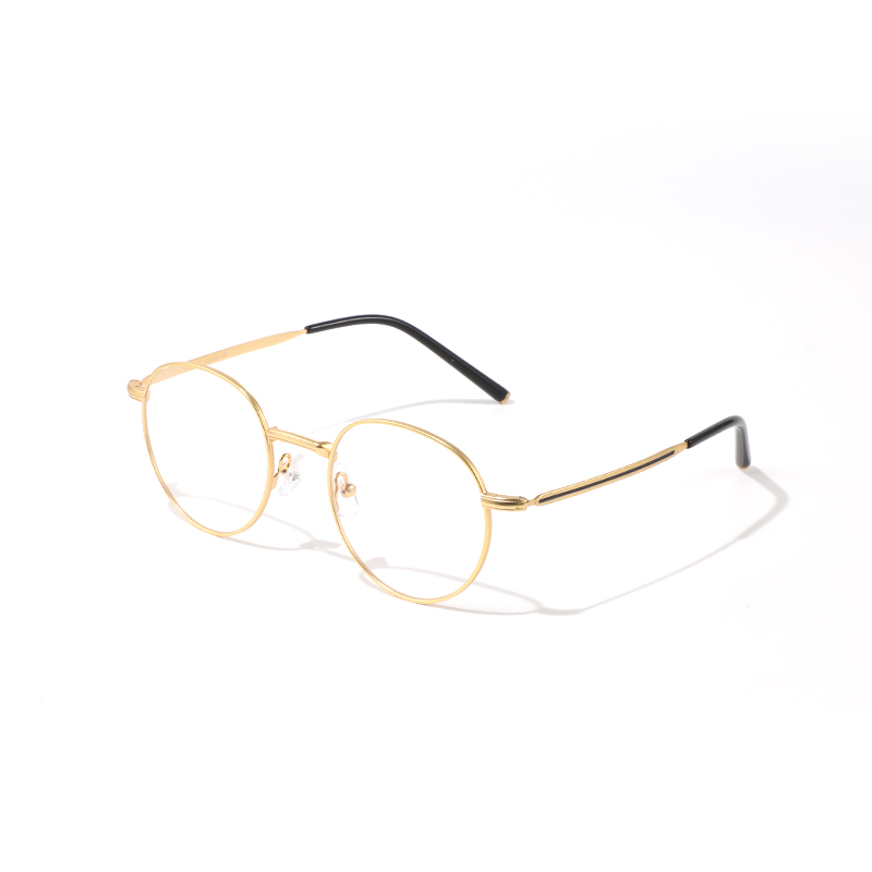 

RUOYUN Титановая оправа для очков женская асимметричной формы, Matte Gold - C4
