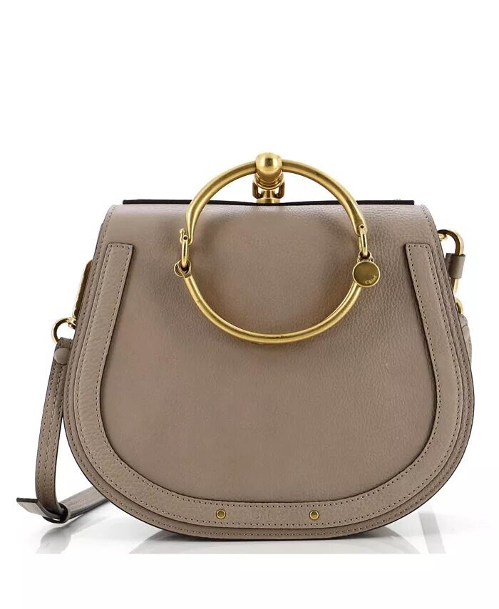 

Сумка через плечо Nile среднего размера из кожи Pre-Owned Chloe, коричневый/бежевый