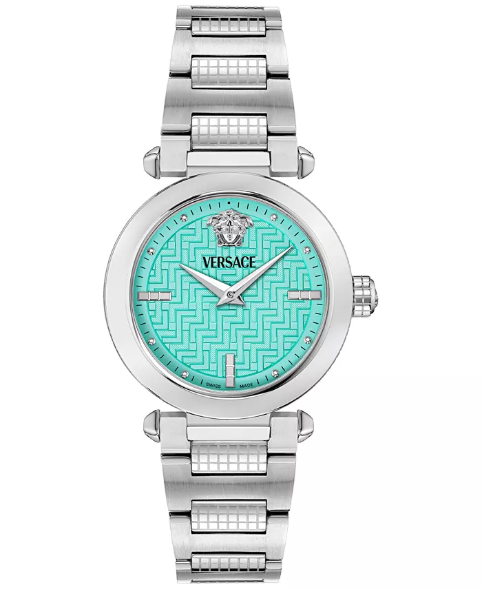 

Женские швейцарские наручные часы Swiss Greek с браслетом из нержавеющей стали, 35 мм Versace
