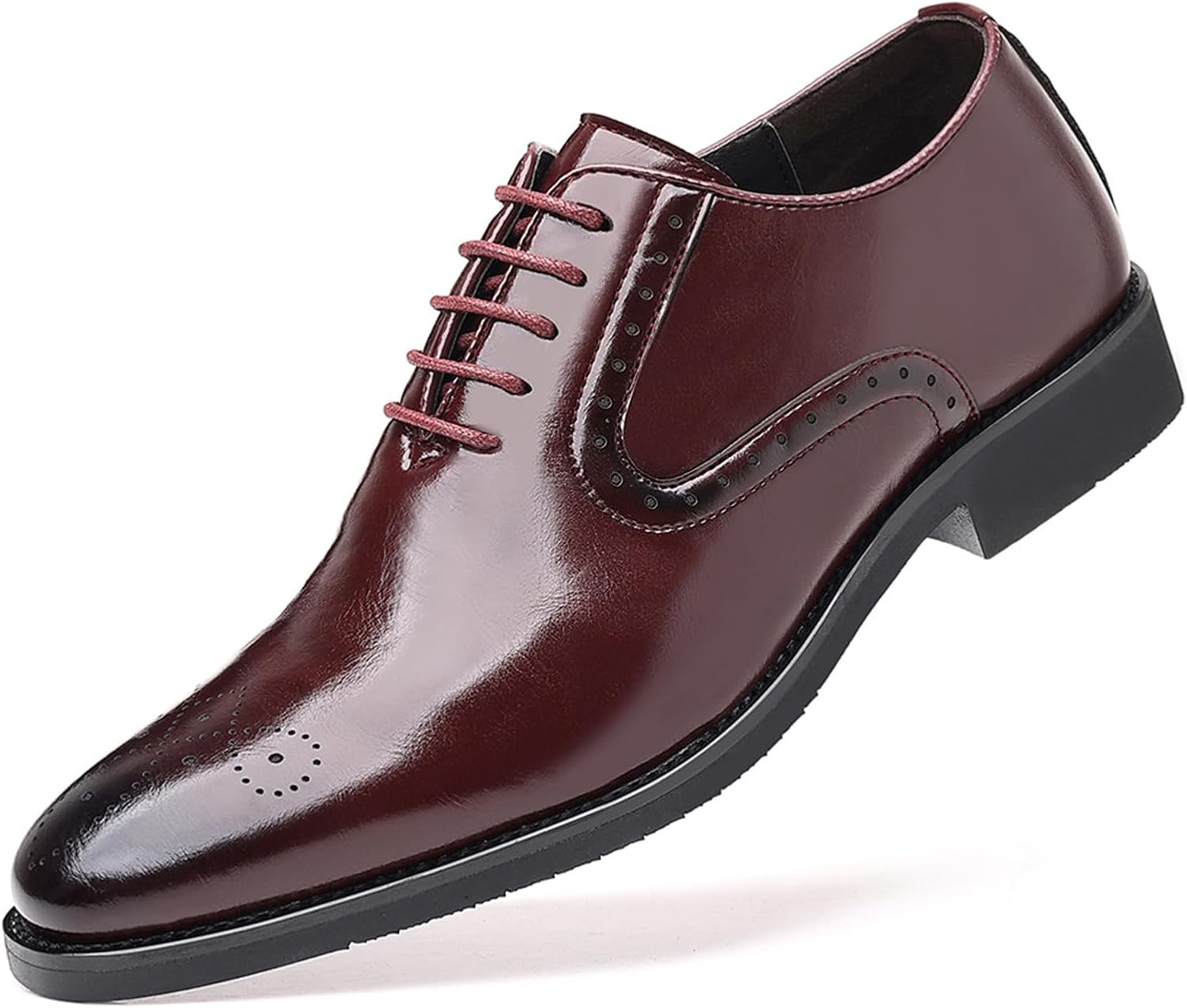 

Мужские туфли KYOESCAI на шнуровке, оксфорды, повседневные, удобные, формальные деловые броги с крыльями, офисная обувь, коричневый