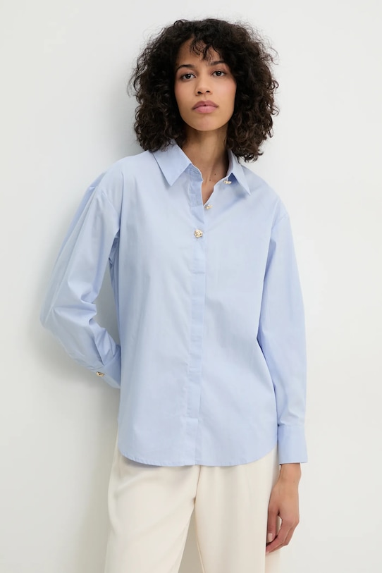 

Хлопковая рубашка Answear.Lab, синий