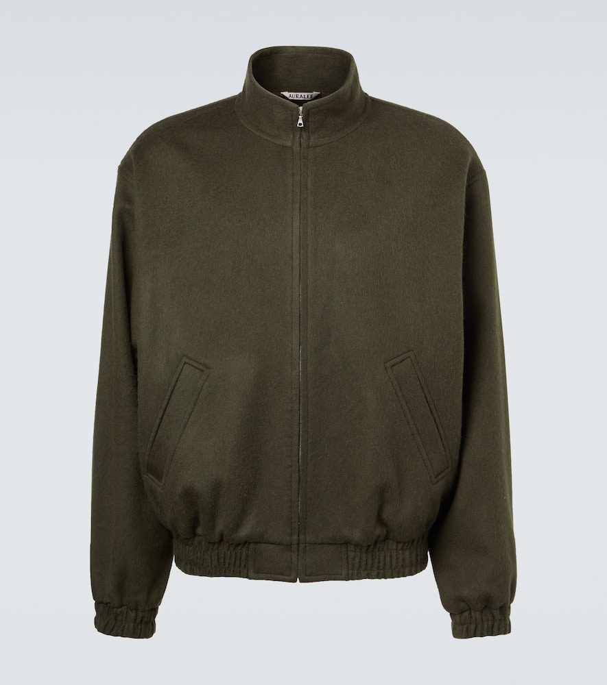 

Куртка-блузон из верблюжьей шерсти Auralee, Dark Olive