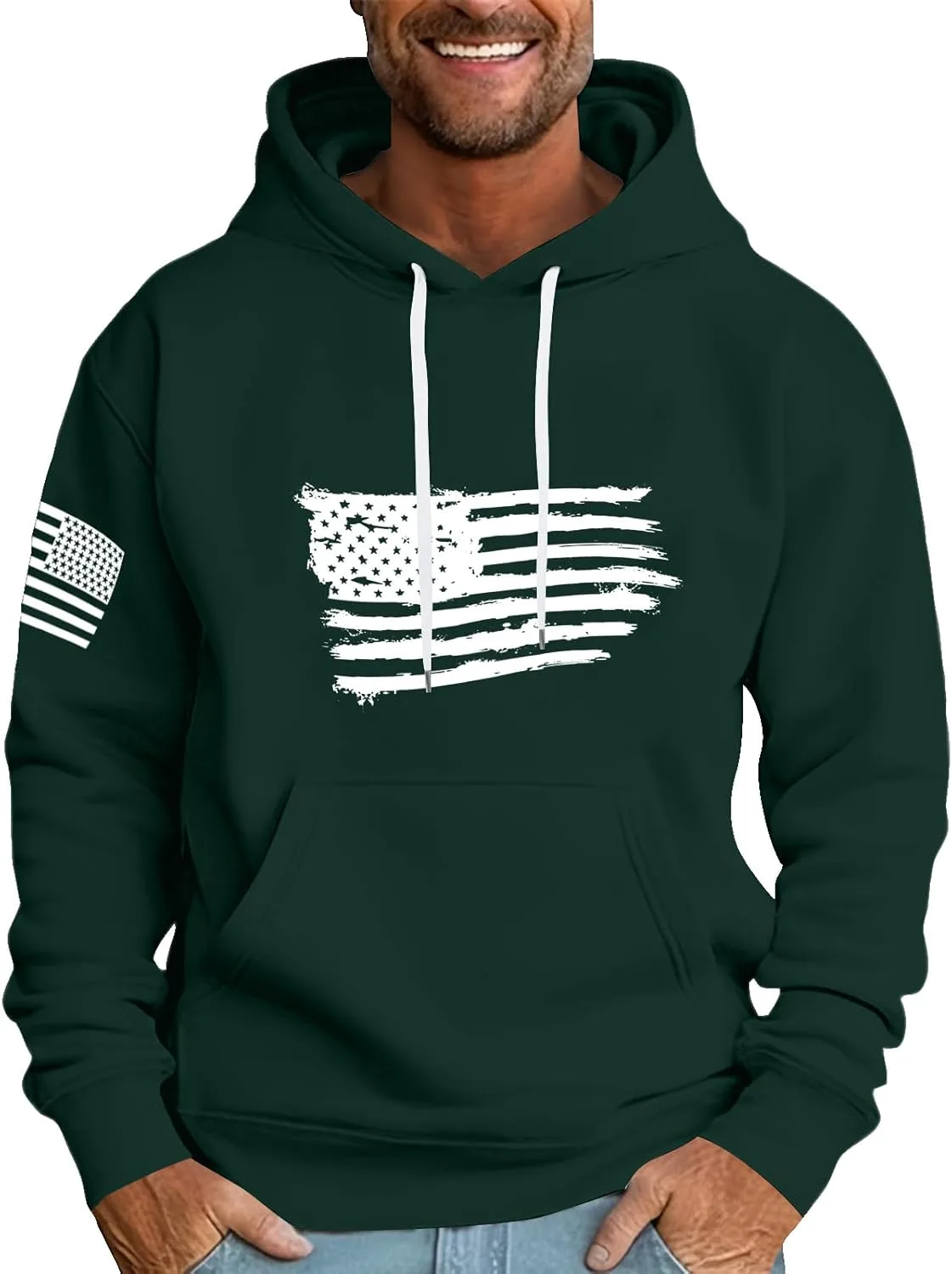 

Толстовка RTTUIOP для мужчин, классическая, с карманами