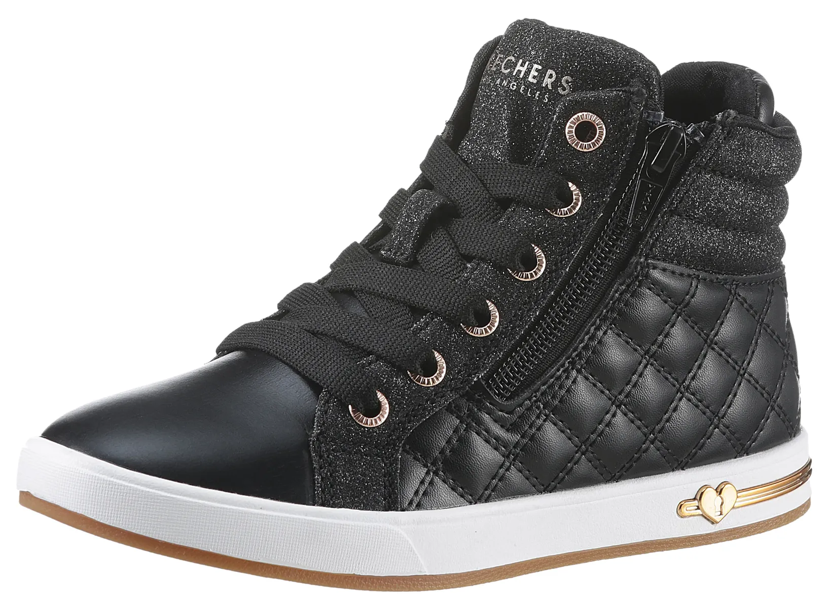 

Детские кроссовки Skechers "SHOUTOUTS-QUILTED SQUAD" с металлическими и блестящими деталями Skechers Kids, черный