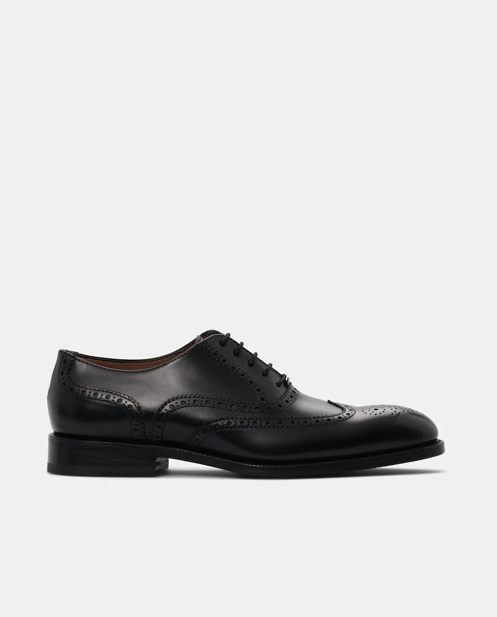 

Мужские туфли Preston Brogue на шнуровке из кожи Lottusse, черный