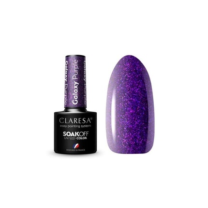 

УФ-лак для ногтей Galaxy Purple, 5 мл Claresa