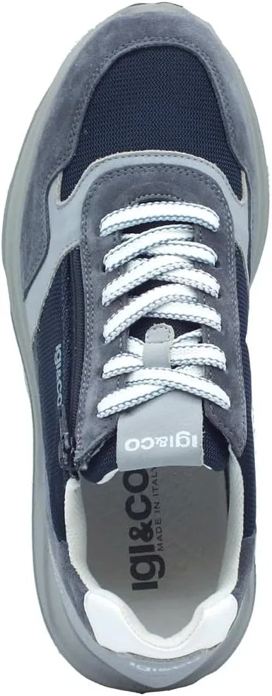 IGI&Co 1118600 Мошенничество. Кроссовки Schuhe für Herren aus Wildleder und Stoff, Denim — фото 3