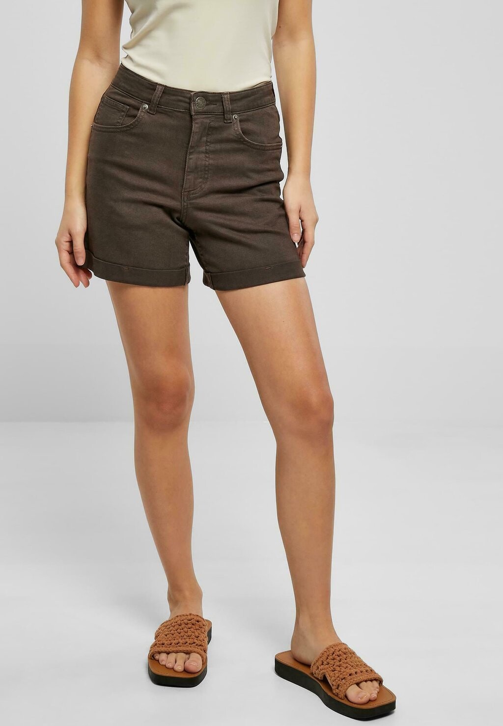 

Джинсовые шорты Urban Classics, цвет Brown