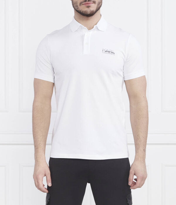 

Рубашка поло Regular fit Karl Lagerfeld, белый