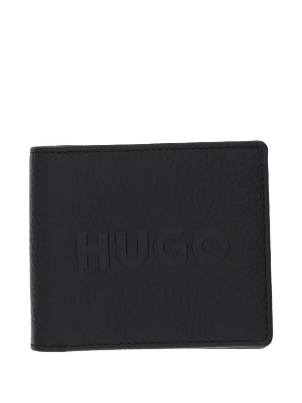 

Кошелек с тиснением логотипа Hugo, черный