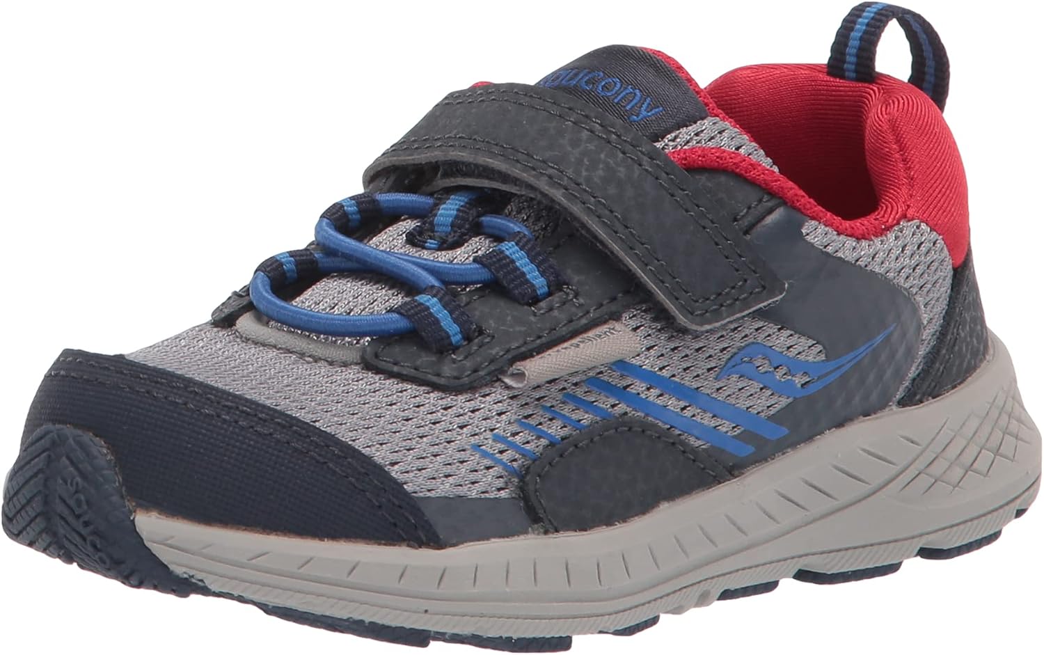 

Детские кроссовки Saucony Wind Shield Wind Shield для бега (унисекс/детские), темно-синий/серый/красный