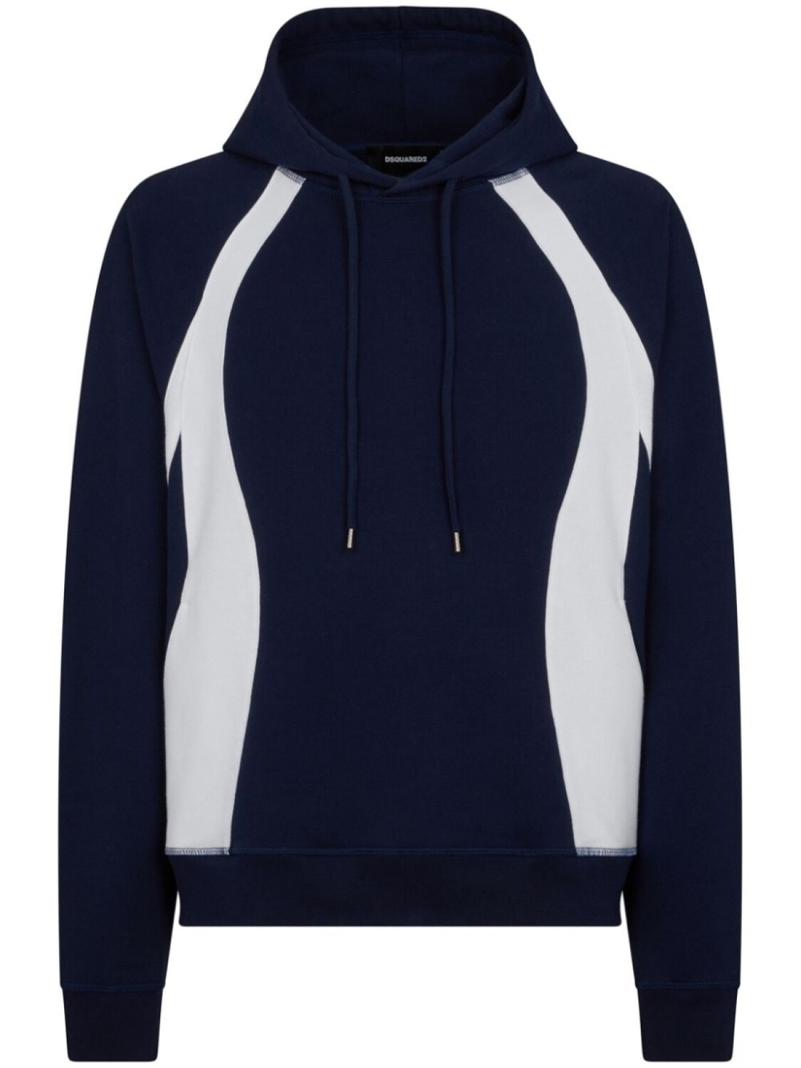 

Dsquared2 logo-print panelled hoodie, синий