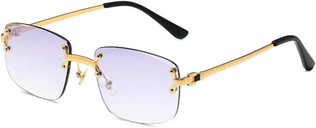 

Солнцезащитные очки с защитой от УФ-излучения UV400 | Металлическая оправа, панк-стиль, цветные линзы | Для женщин и мужчин, для занятий спортом на открытом воздухе и вождения DSVIGF, Mirror Purple